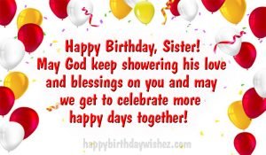 happy birthday sister image
