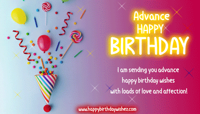 Advance Happy Birthday