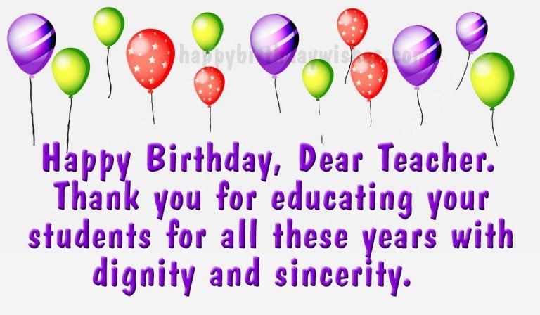 happy birthday teacher image