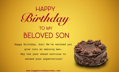 sweet birthday greetings for son