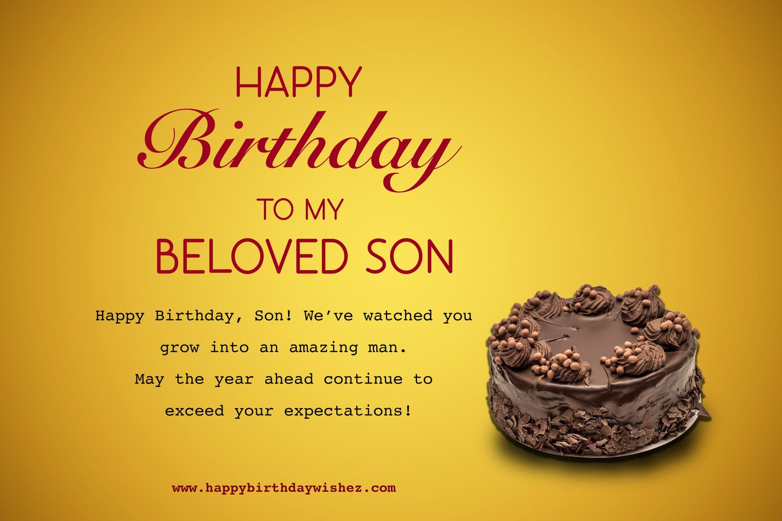 sweet birthday greetings for son