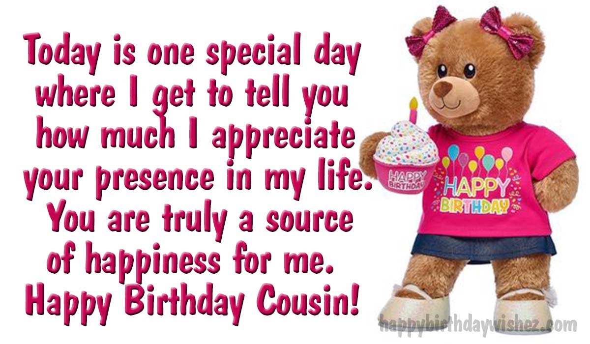 birthday wishes for cousin image