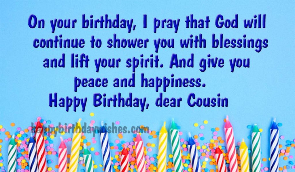 birthday message for cousin