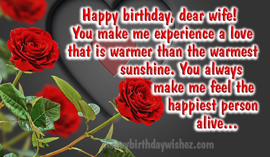 birthday wishes for wife image