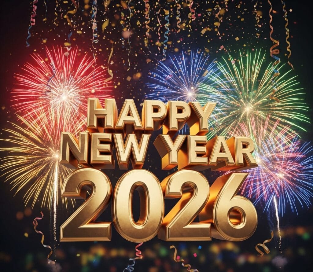 happy new year 2026 fireworks image