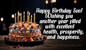 happy bday wishes for son image