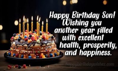 happy bday wishes for son image