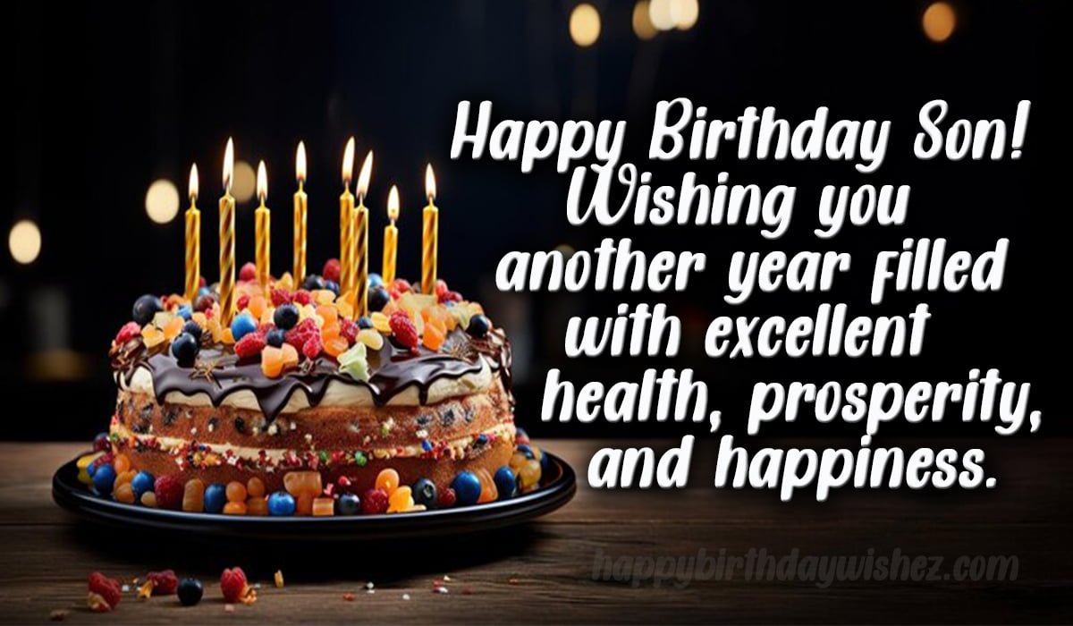 happy bday wishes for son image