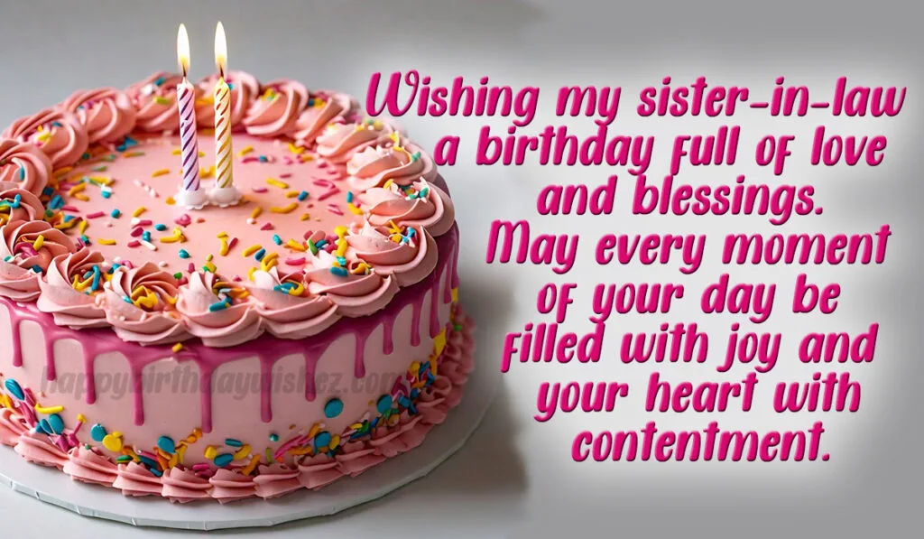 birthday greetings for sister in law