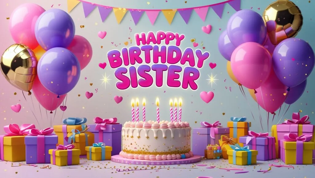 birthday greeting card for sister