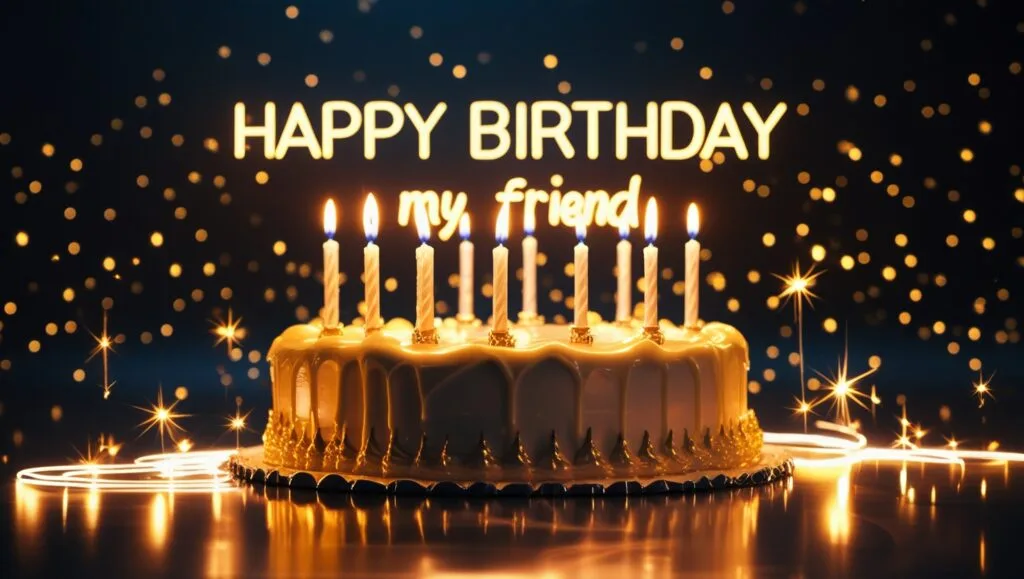 happy bday friend pic