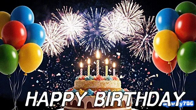 happy bday animation