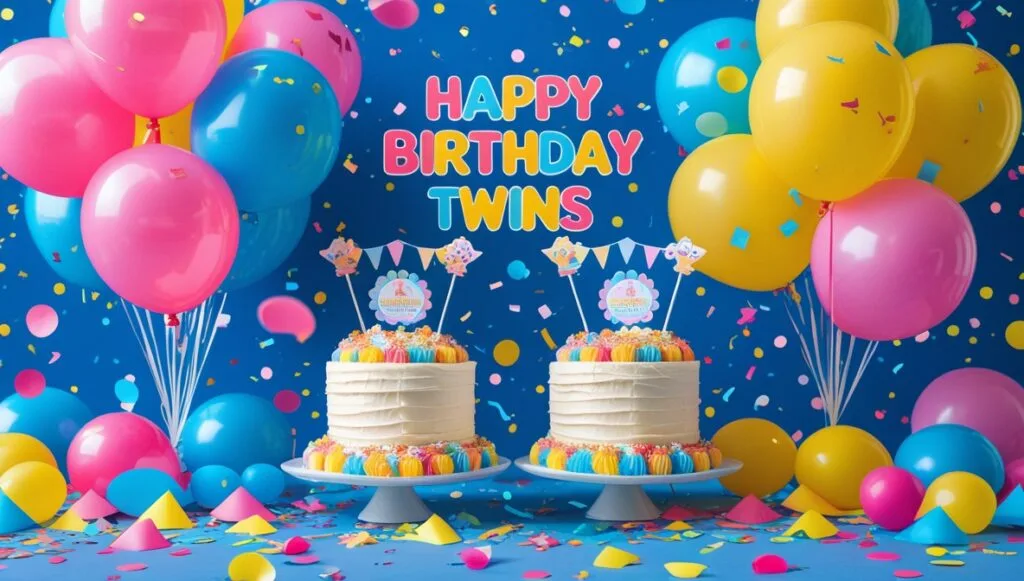 happy birthday twins image
