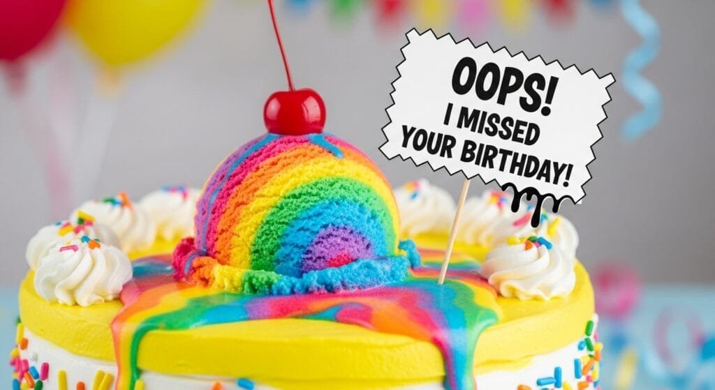 belated happy bday image