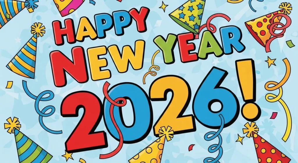 colorful image new year