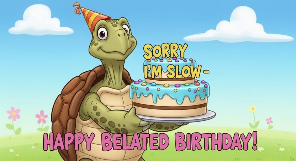 happy bday belated image