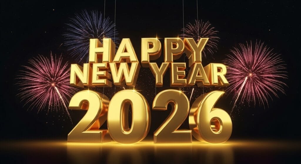 happy new year 2026 card image