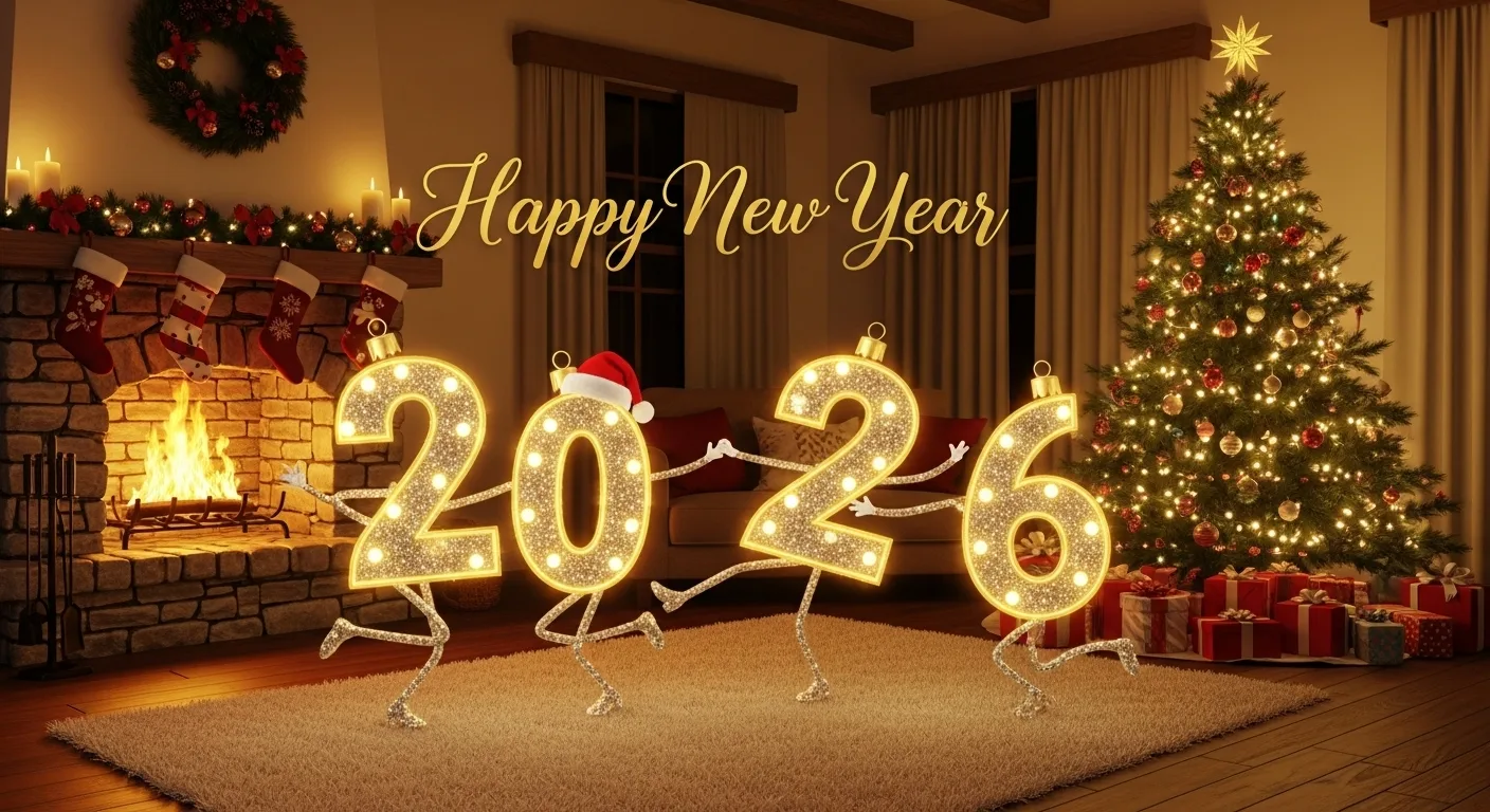 happy new year christmas style