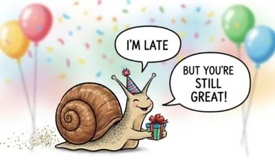 late birthday wishes