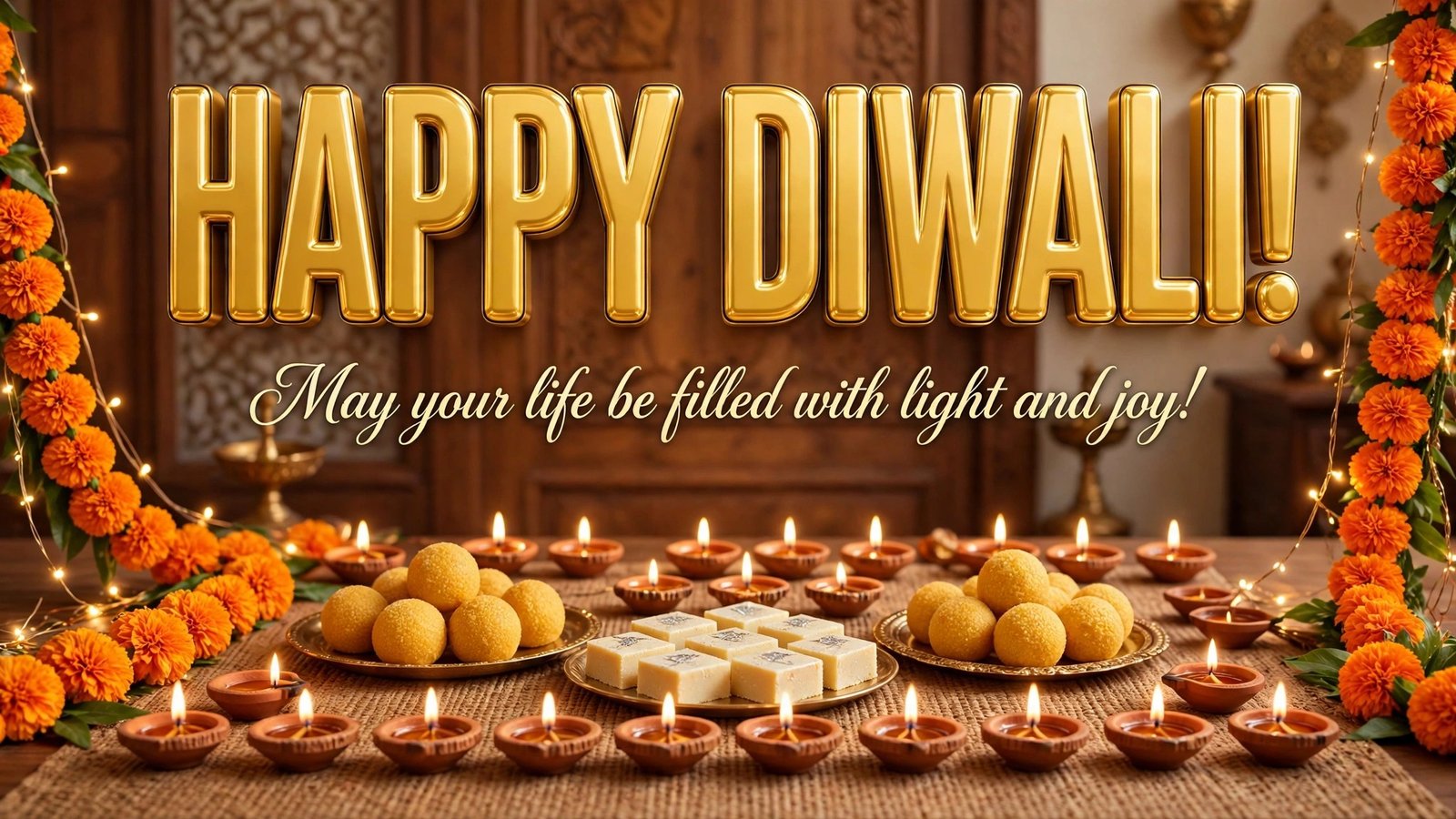 Happy Diwali image — May your life be filled with light and joy